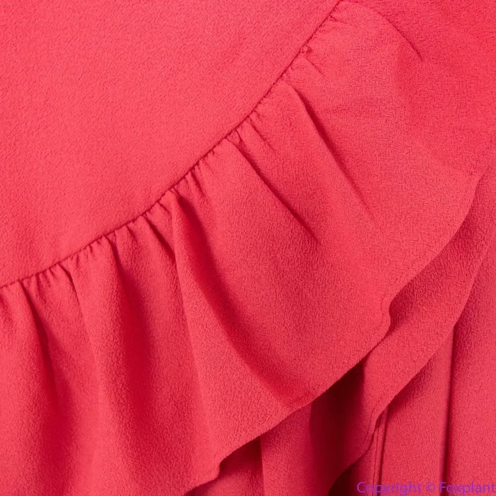 1. State Red Ruffle Mini Dress - Picture 8 of 16